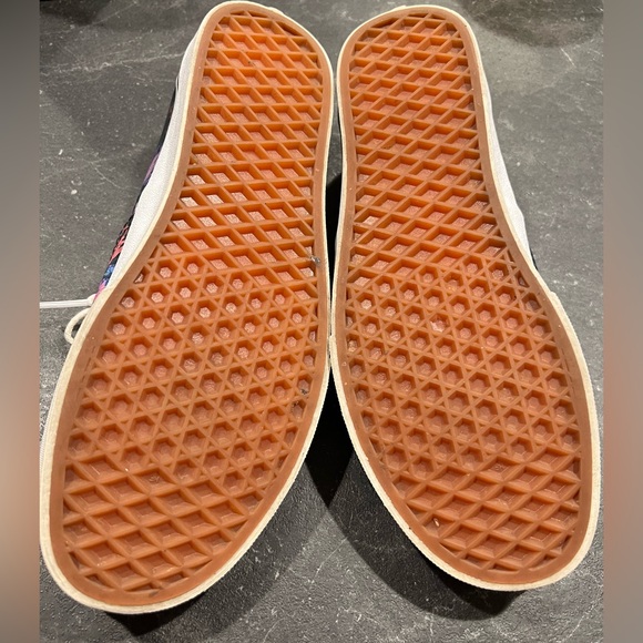 Vans purple floral  sneakers women’s size 9 - Picture 5 of 6